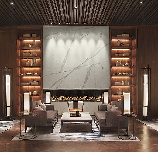 Grand lobby of Nuo Hotel Beijing