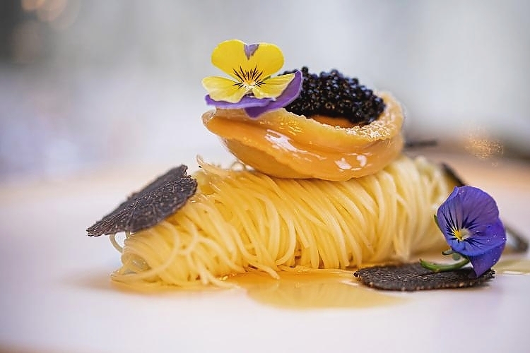 Japanese Abalone, Truffle Cold Capellini