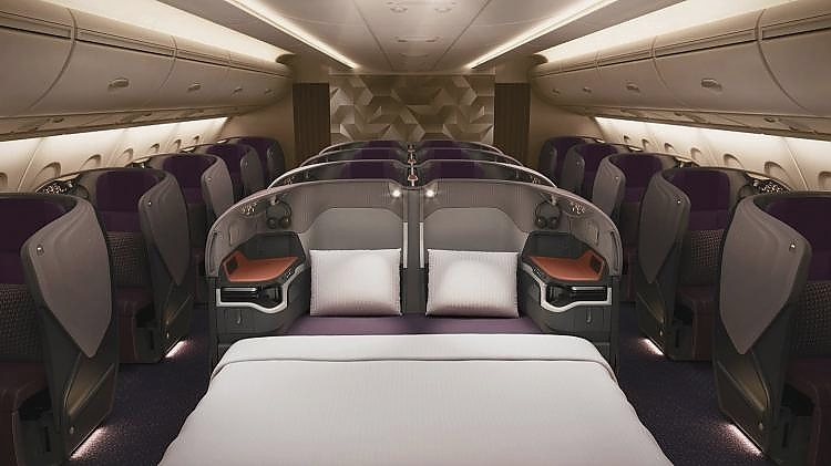 A380 Business class double bed