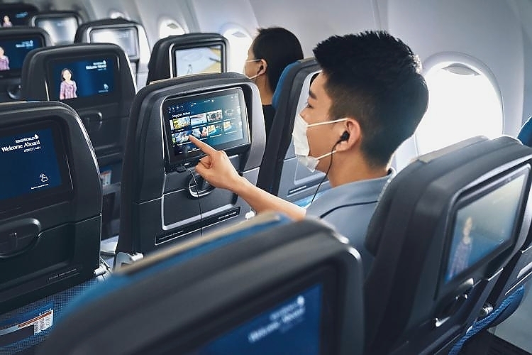 Spoil yourself with over 1,400 on-demand entertainment options on KrisWorld inflight entertainment system