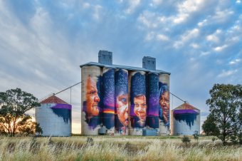 Grampians Silo Art Trail at Sheep Hills by Adnate, Wimmera Mallee