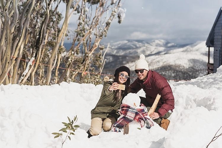 Snow play at Mount Hotham