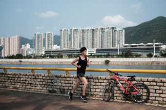 In the morning, guests can also exercise by running or cycling outdoors.
