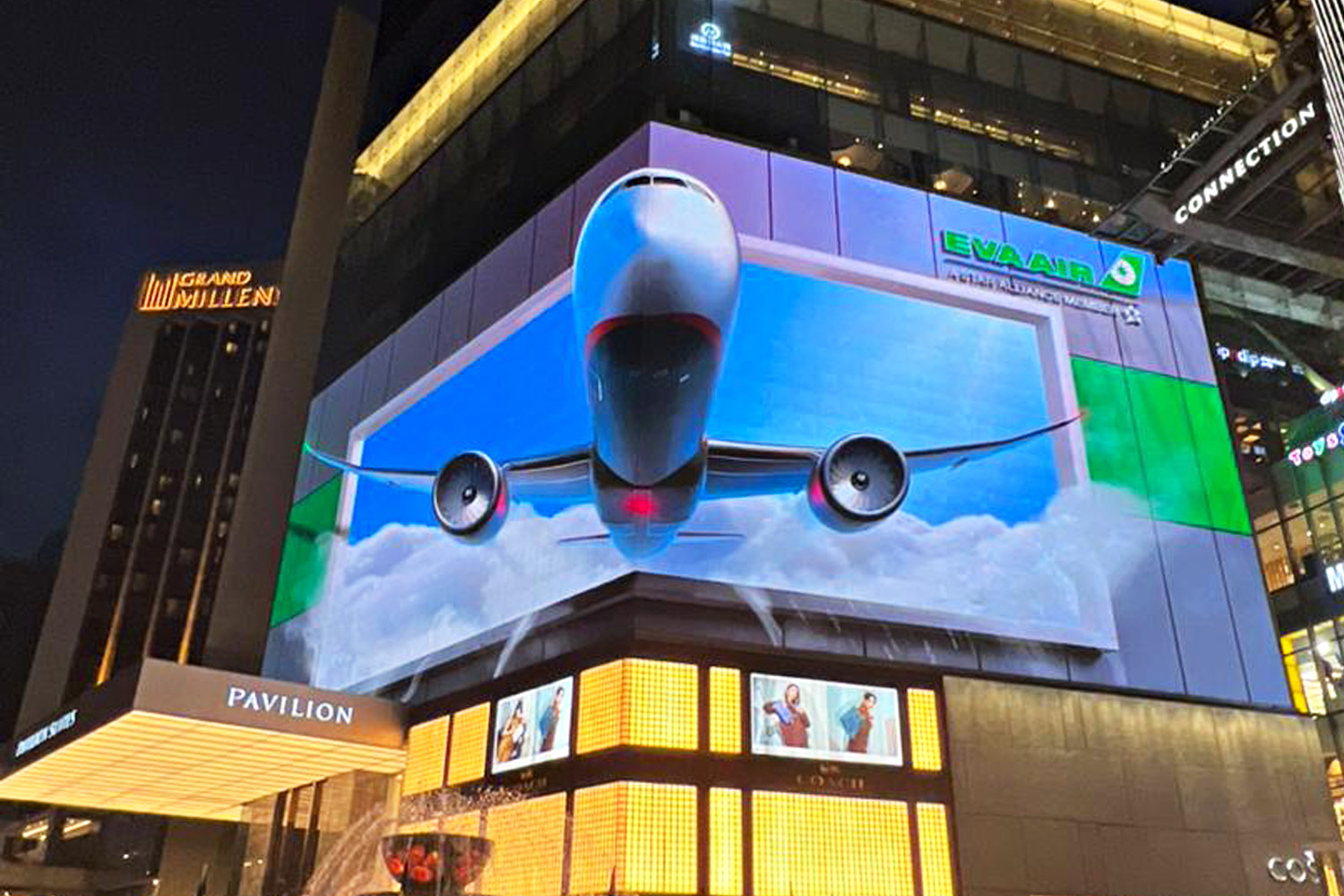 EVA Air： The first airline showcase 3D video at Pavilion Elite KL