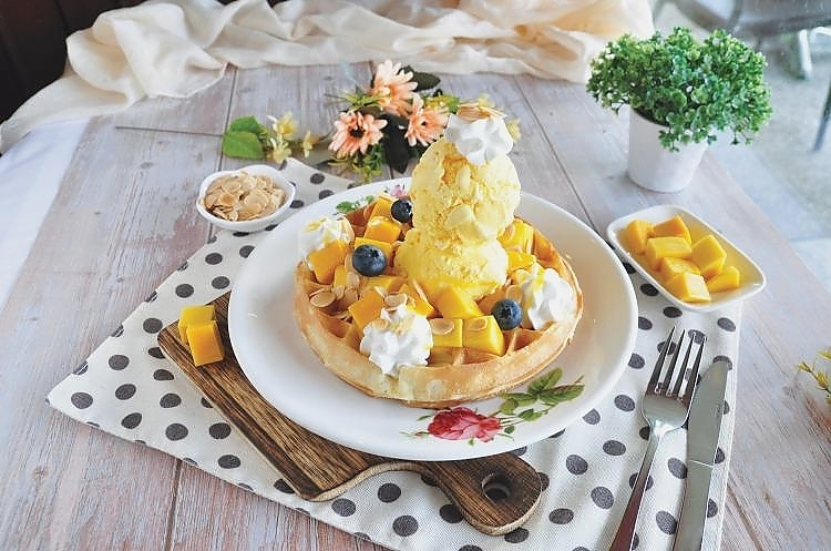 Mango tango Waffle