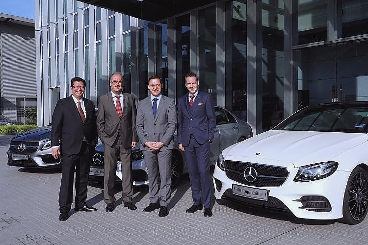 From left: Mercedes-Benz Services Malaysia Managing Director, Mike Ponnaz; Mercedes-Benz Malaysia Vice President, After Sales, Heinrich Schromm; President and CEO, Dr Claus Weidner; and Vice President, Sales and Marketing, Mark Raine.