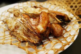 Deep Fried Pigeon with Leek