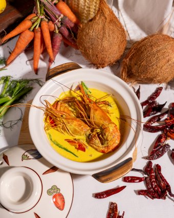 Masak Lemak Udang Galah Pucuk Paku by Chef Ayub of Grand Hyatt Kuala Lumpur