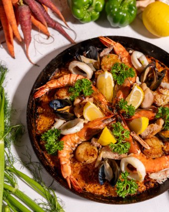 Poolhouse Signature Saffron Seafood and Chicken Paella by Chef Izmin by Grand Hyatt Kuala Lumpur