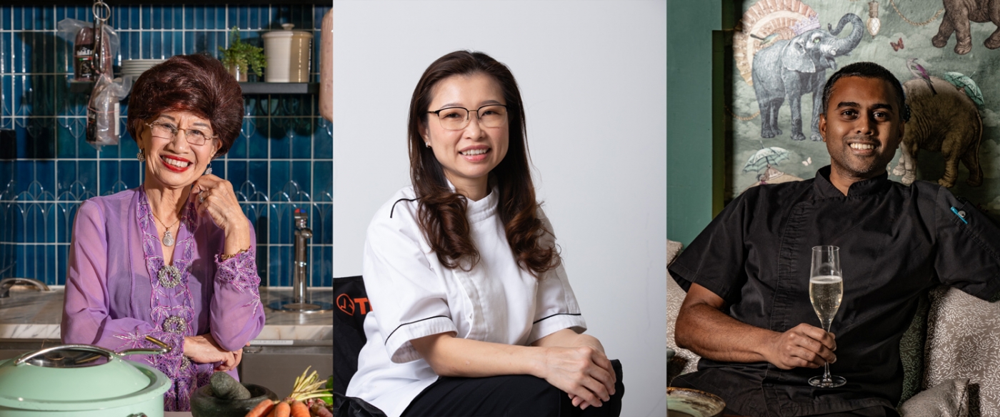 Florence Tan, Nyonya Su Pei, Chef Raj Kumar 