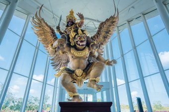 During the Nyepi (Day of Silence) Eve, Ogoh-ogoh effigies are paraded and later ceremoniously burned—symbolizing spiritual cleansing, the expulsion of negative forces, and purification of the community.
