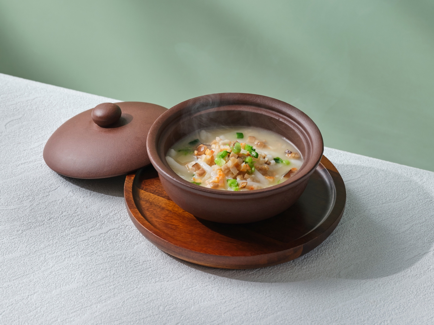 Hakka Handmade Rice Noodles with Pork Meat & Garlic Stems 客家老鼠粄