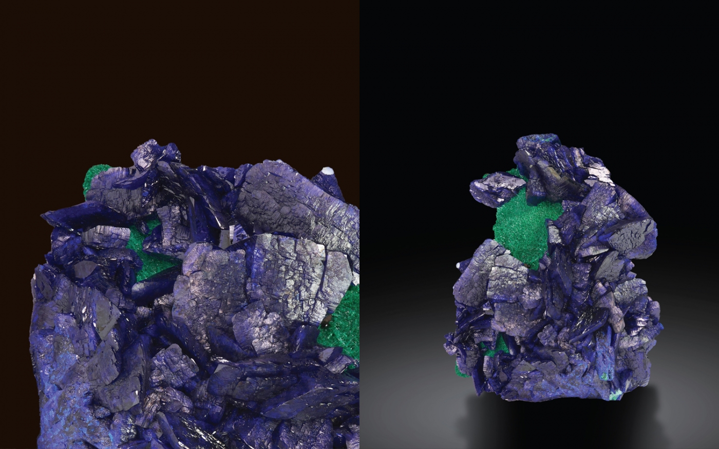 Azurite & Malachite 蓝铜矿&孔雀石 / Property of a Private Collector