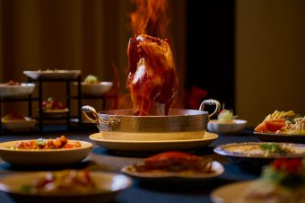 Flame-Roasted Taiwanese Heritage Chicken set menu 火焰石烧竹地鸡套餐
