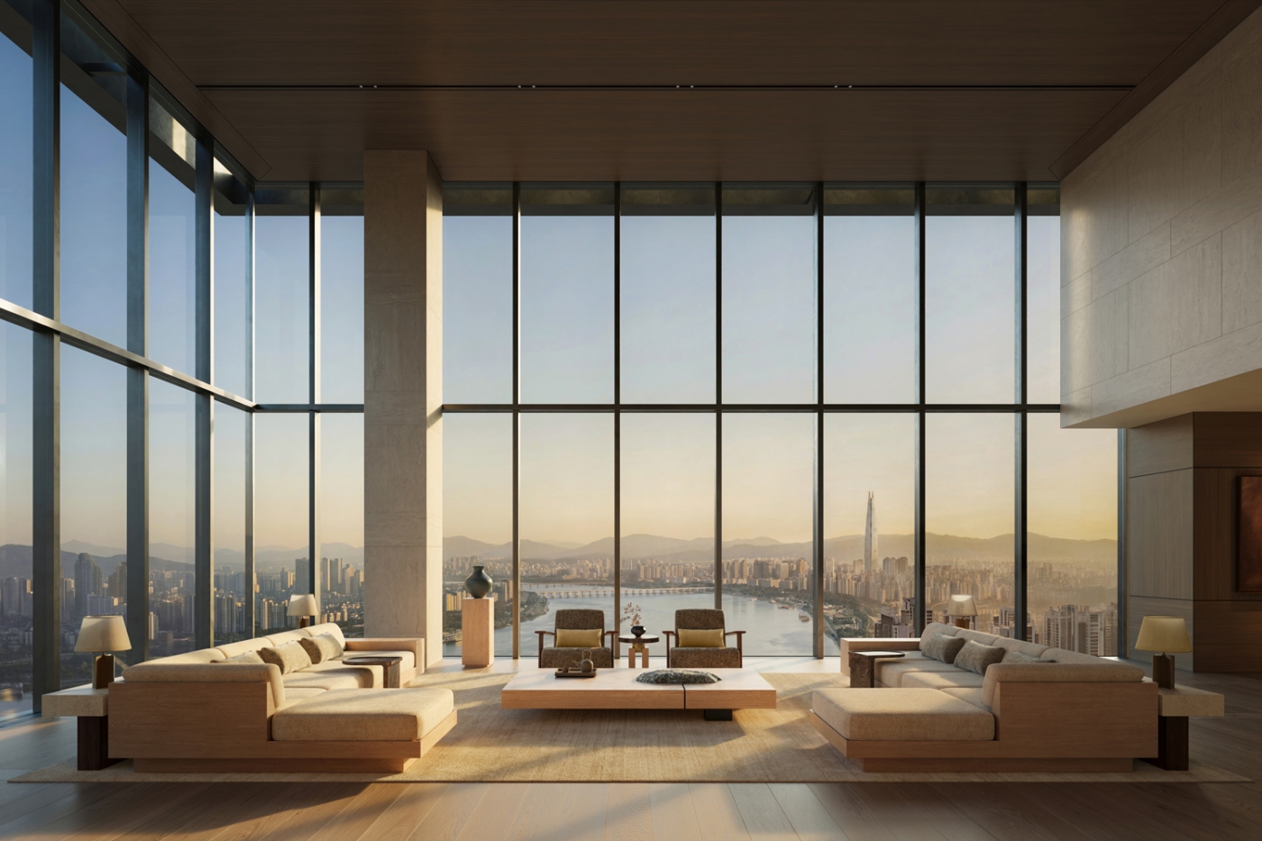 Aman Residences, Seoul - Living room