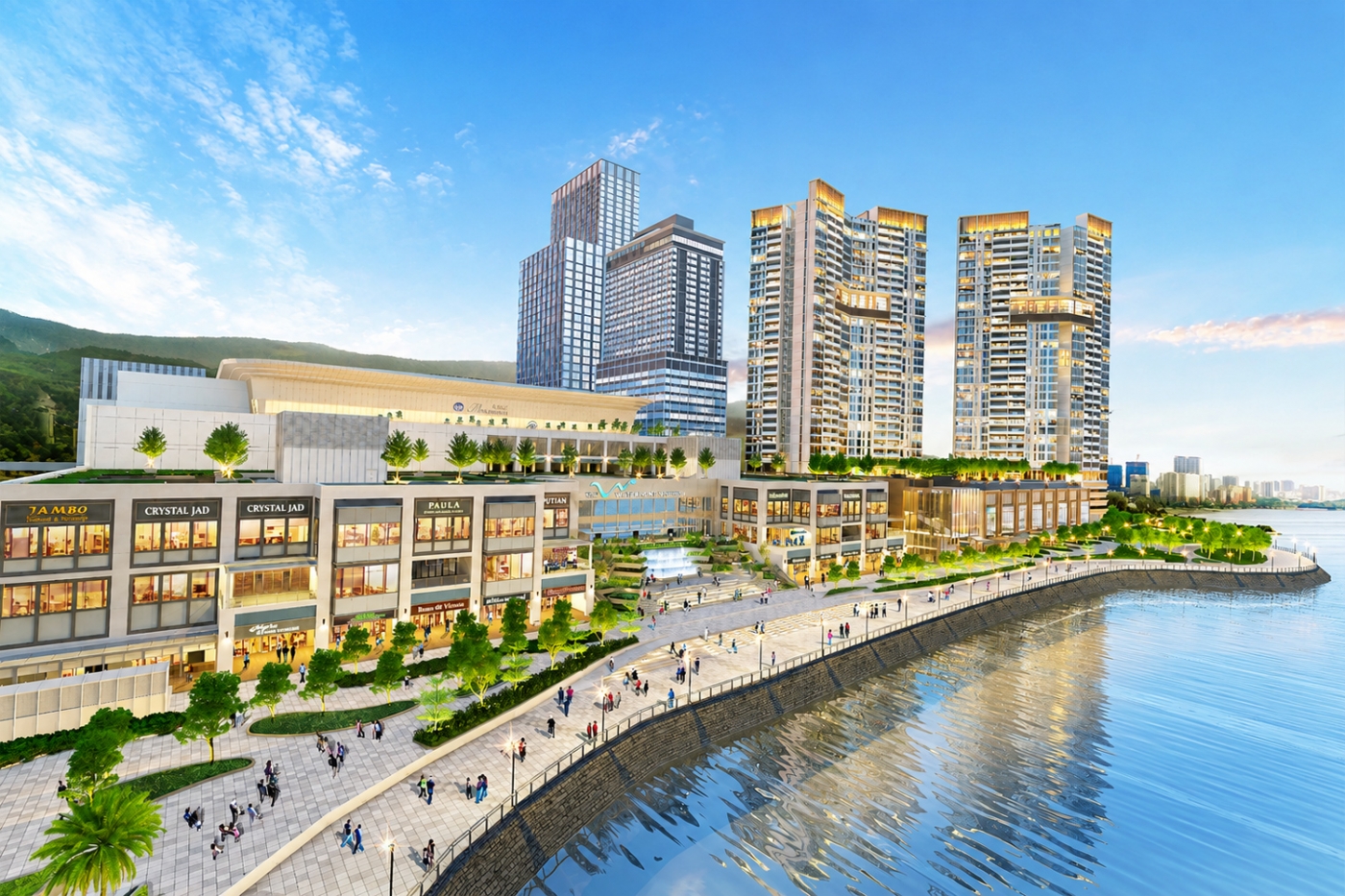The Waterfront Shoppes; for illustration purpose only
