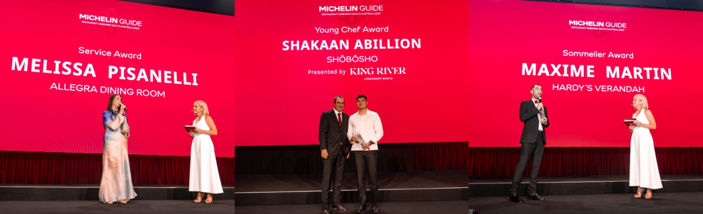 Service Award, Young Chef Award, Sommelier Award