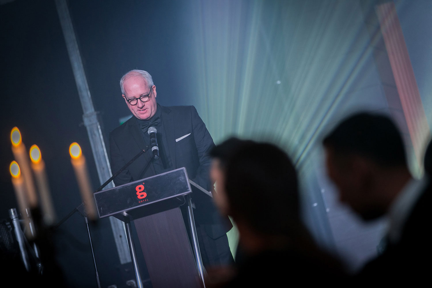 Mr Michael Hanratty, General Manager of G Hotel delivering his welcoming address and appreciation during the Ghost Ball 2018.